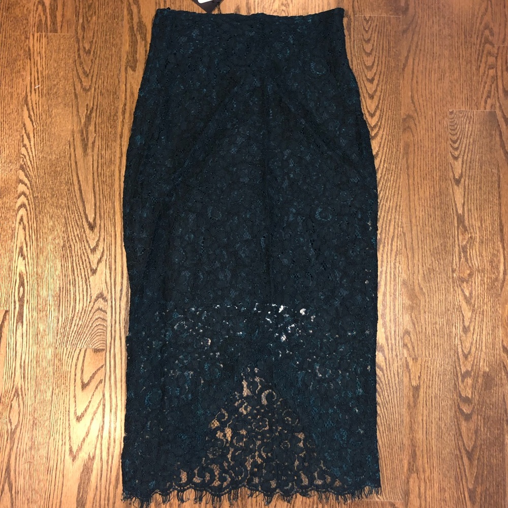 Zara Mesh Pencil Skirt